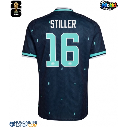 Moški Nogometni dresi Nemčija Angelo Stiller #16 Gostujoči SP 2026 Kratek Rokav